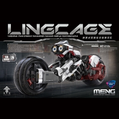 【2024-11-11】Preorder - MENG MT-010s 1/9 Ling Cage Leaning Two-Front-Wheelall-Wheel-Orne Motorcycle Pre-Colored Edition